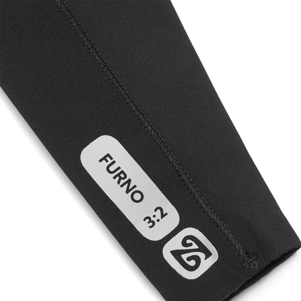 2025 Nyord Dames Furno 3/2mm Borst Ritssluiting Gbs Wetsuit N04AA00015 - Black
